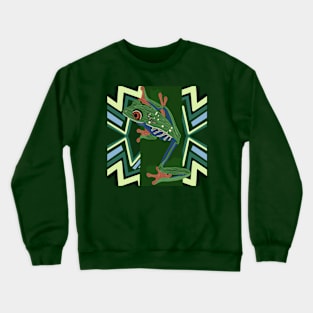 Green Tree Frog Crewneck Sweatshirt